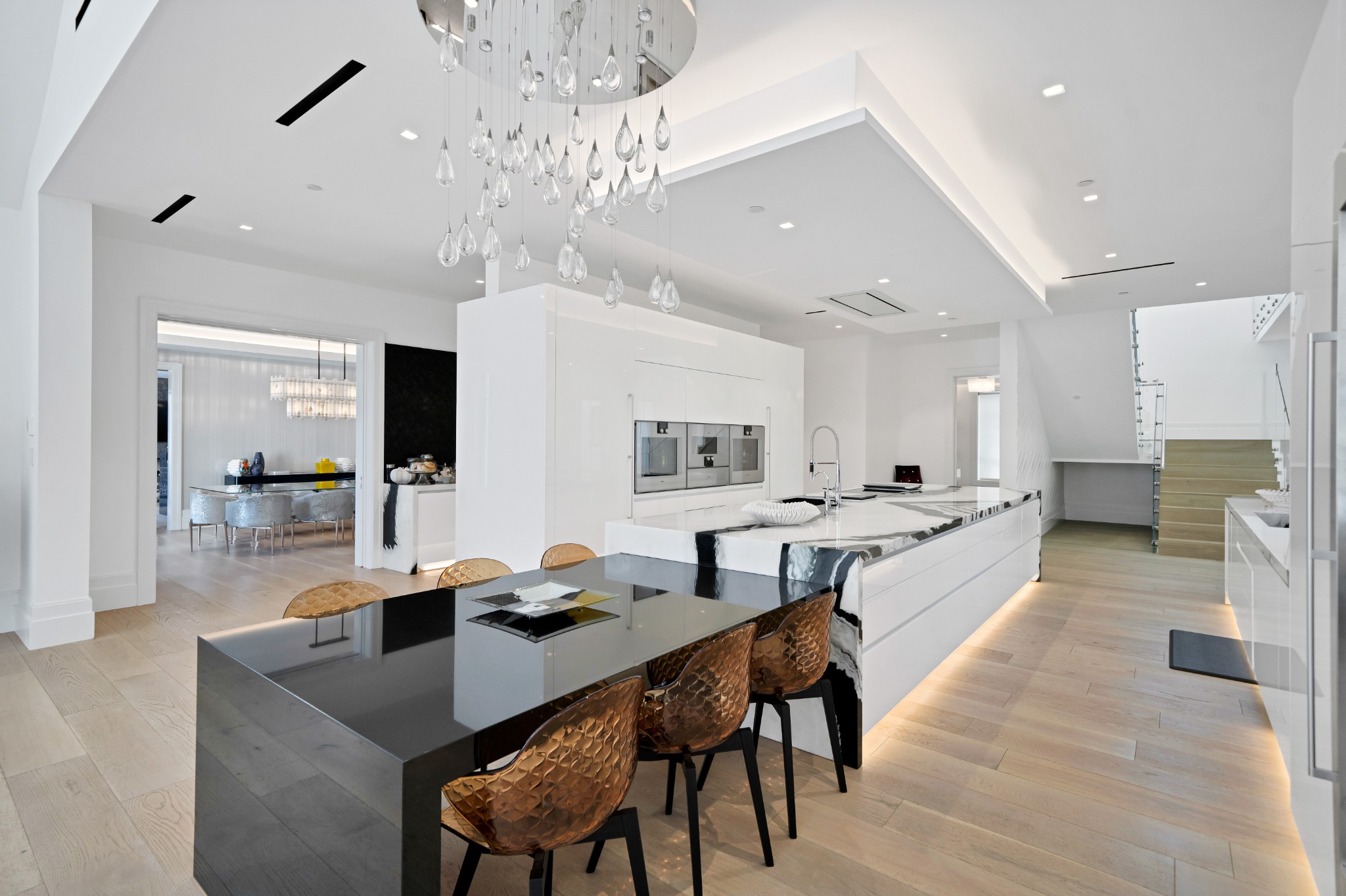 Completed kitchen interior at Ladbroke Way