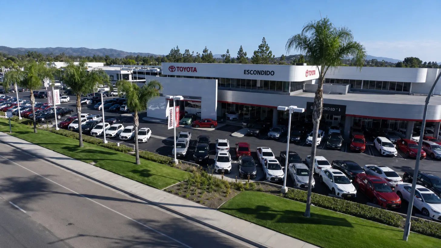 Toyota of Escondido dealership after the exterior remodel