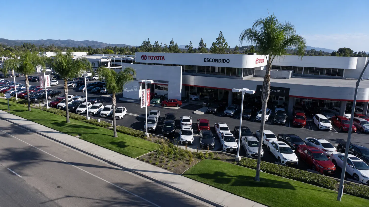 Toyota of Escondido dealership after the exterior remodel